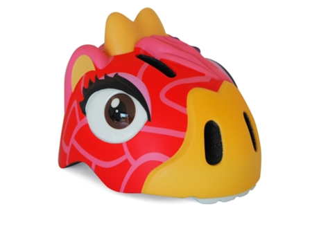 Casco de Bicicleta para Niños CRAZY SAFETY Jirafa Roja Certificado EN1078