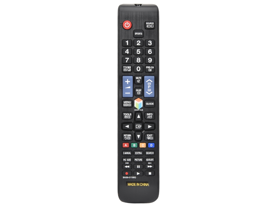 Controle Remoto Universal Para Tv Samsung Bn59-01198q Com Botões Grandes E Fácil Uso