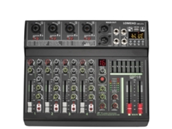 Mezclador de audio, 4 canales, Bluetooth, enchufe UE OEM