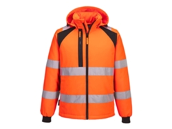 Chaqueta Softshell Acolchada Alta Visibilidad Eco | Trabajo Naranja/negro / 4xl