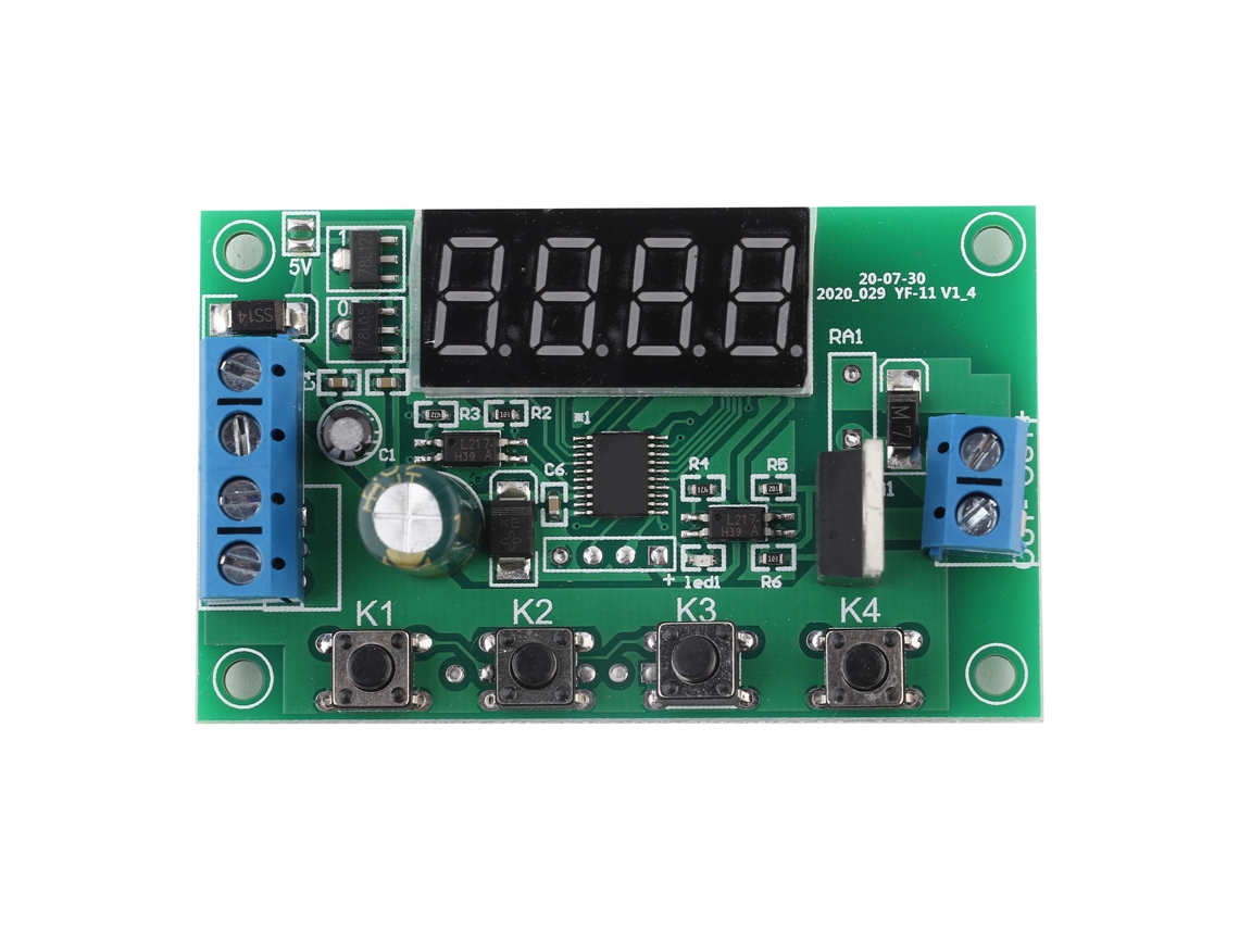 Relé Temporizador De Retardo De Activación Por Pulsos Multifuncional Yf-11 De Cc 7-24 V
