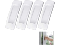 4 Manejos Adhesivos Para Puertas Deslizantes - Blancos, Fácil Instalación, Decoración Hogar