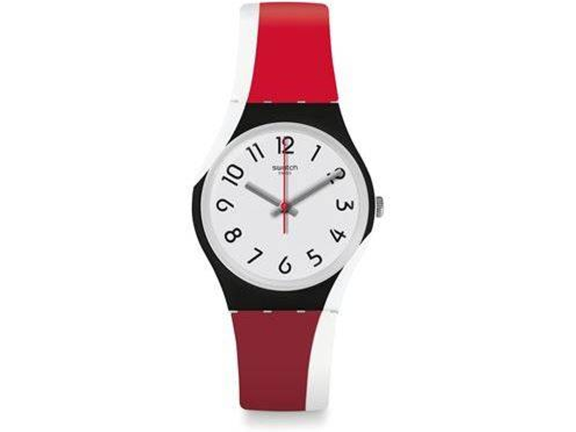 Reloj SWATCH Mujer Pl stico Rojo y Blanco Worten.es