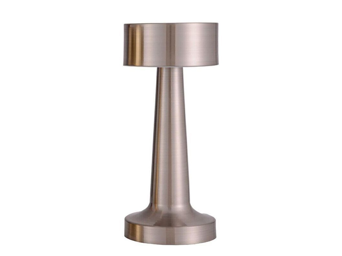 Lámpara De Mesa Led Moderna Recargable, Inalámbrica Y Ajustable Con Barra De Luz Nocturna Blo Plateada