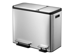 Cubo de basura EKO Plateado Acero inoxidable (60.5x32.1x49.2 cm)