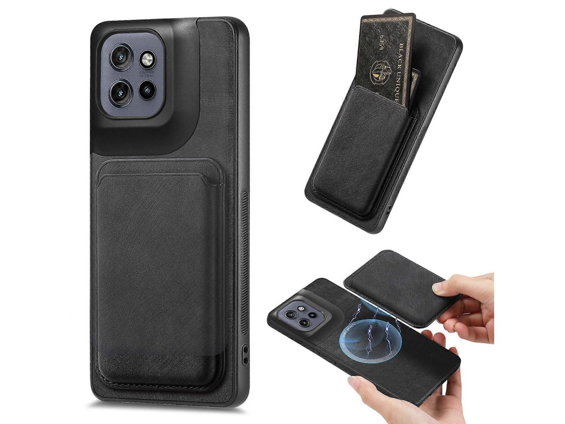 Funda Para Motorola Edge 50 Neo 5g Compatible Con Magsafe, Carcasa Trasera De Cuero Con Tarjetero Extraíble