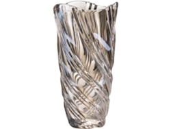 Jarrón De Cristal Ámbar Para Arreglos Florales Decorativos, Hogar Y Oficina, Recipiente Elegante