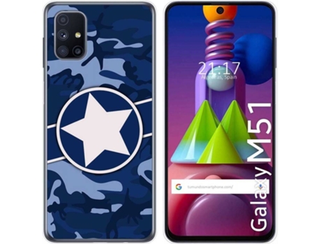 Carcasa Samsung Galaxy M51 TUMUNDOSMARTPHONE Camuflaje 03 Multicolor