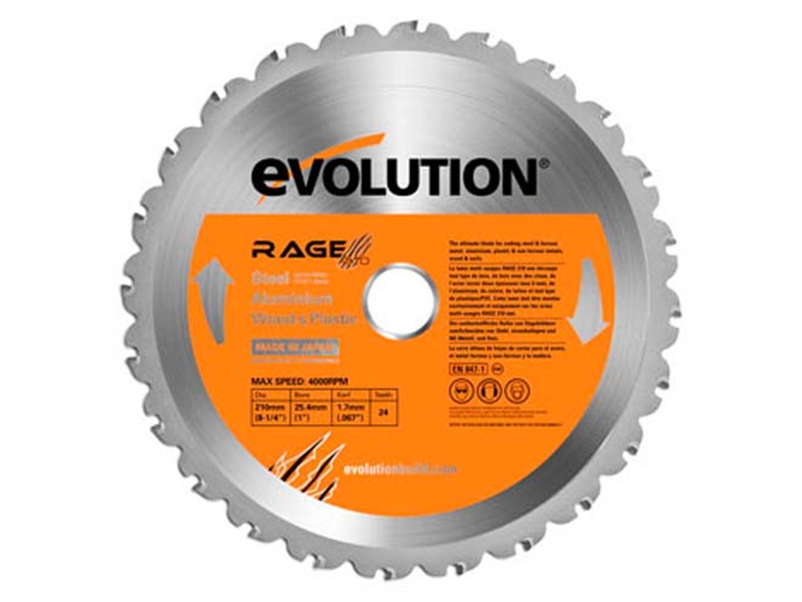 Evo 677210 Disco Multifunción Rageblade210multi - 210mm
