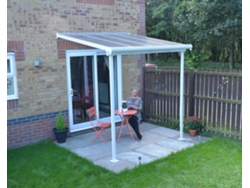CANOPIA Sierra Pérgola Cubierta para Terraza Aluminio 2,3X2,3m Blanco