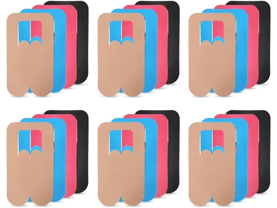 Cinta Kinesiológica Para Rodilla, Cinta Precortada Para Rodilla, Cinta Deportiva Adhesiva, Transpirable E Impermeable.
