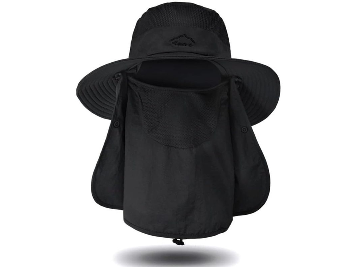 Sombrero Al Aire Libre Unisex Plegable Impermeable Visera Ancha Protección UV Senderismo Pesca Jardín