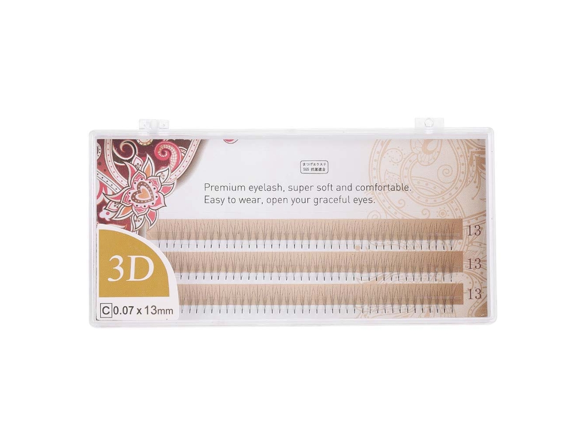 Pestañas Postizas 3d/4d Con Injerto, Suaves, Naturales, Ligeras, Extensión 3d, 0.07c, 13 Mm