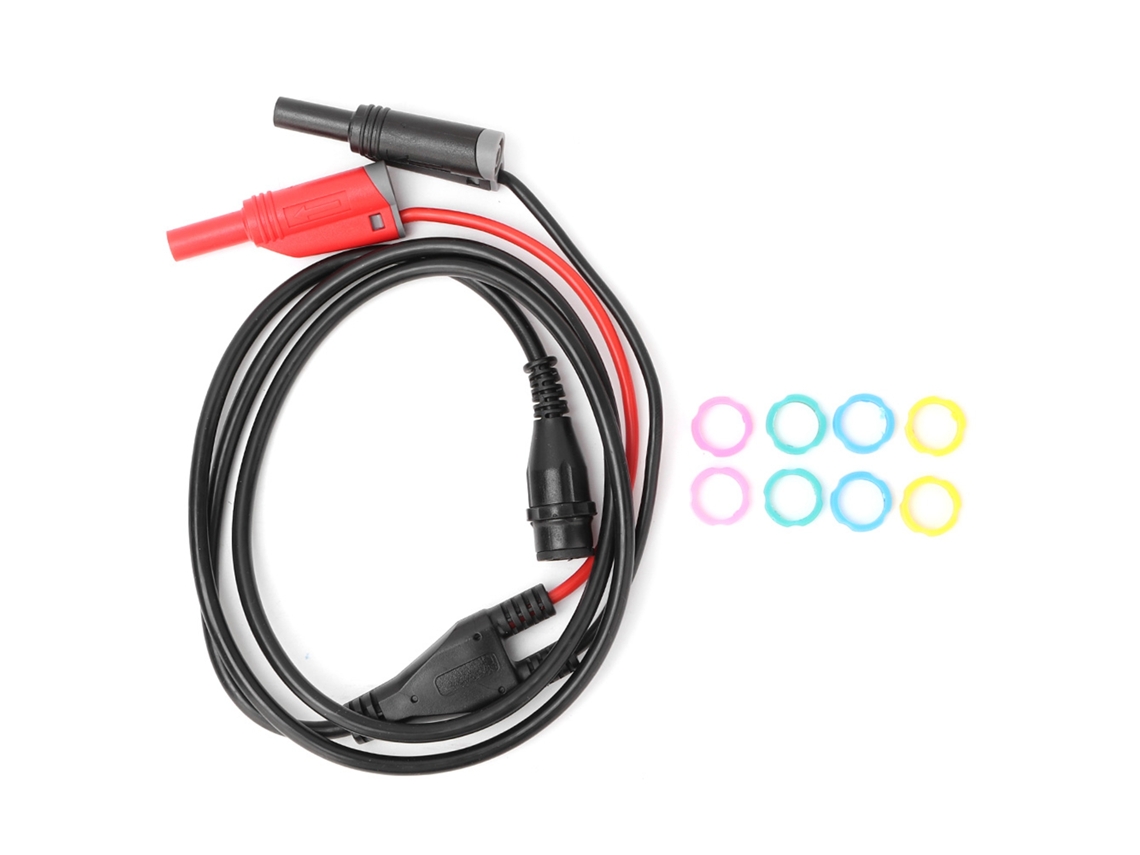 Cable Coaxial P1204 Bnc Macho A Conector Banana Seguro De 100 Cm Para Osciloscopio