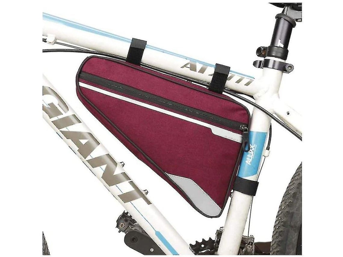 Bolsa para cuadro de bicicleta, impermeable, triangular, reflectante, triangular, SAISIYIKY