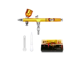Kit De Maquillaje Con Aerógrafo, Aerógrafo Pequeño Portátil G1/8, Pistola De Pintura Diy, Aerógrafo De Latón Para Ar180 Gold*
