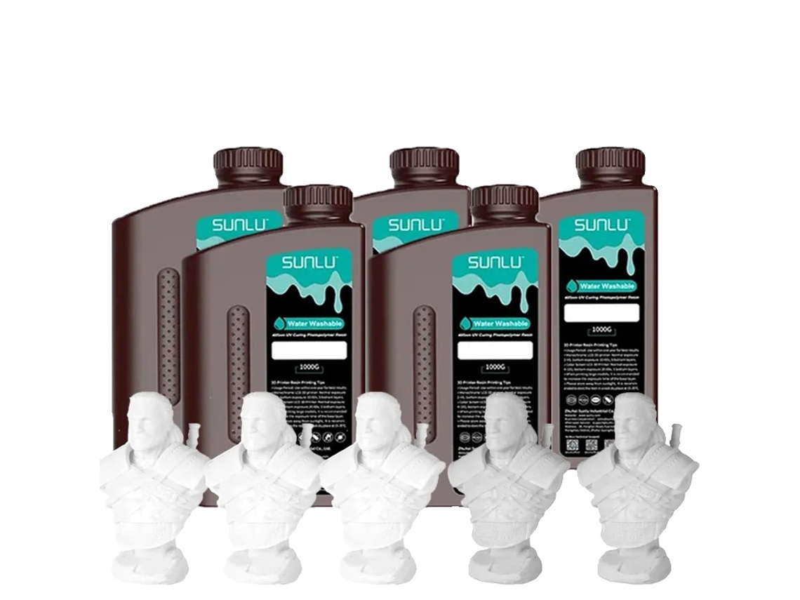 Resina fotopolimérica, curado rápido, lavable con agua, 2 g/m² 3 % peso OEM
