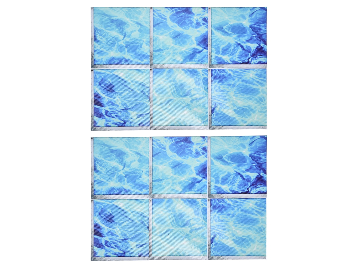 Juego De 2 Pegatinas Antideslizantes 3d De Pvc Impermeables Para Bañeras, Piscinas Y Azulejos.