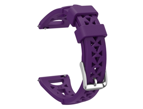 Correa de Silicona 20mm transpirable diseño de torre para Samsung Galaxy Watch 5 Pro 45mm/Watch4 Classic 42mm 46mm - purpúreo