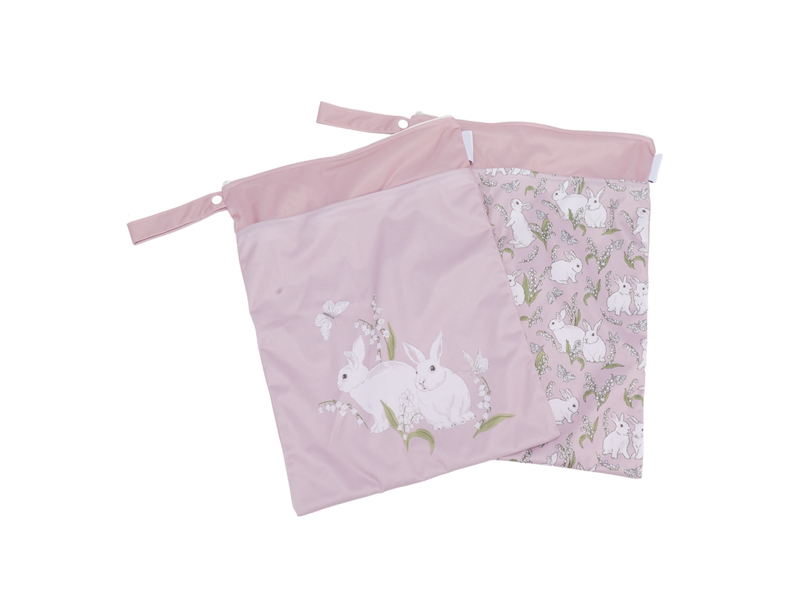 Mochila Pañalera Impermeable De 2 Piezas Con Bolsillos Con Cremallera Doble Para Guardar Pañales (modelo Mouse)