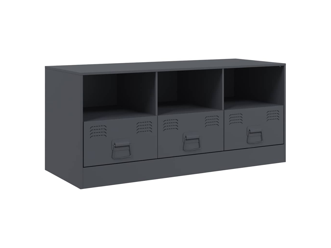 Maison Exclusive - Mueble Para Tv De Acero Gris Antracita 99x39x44 Cm