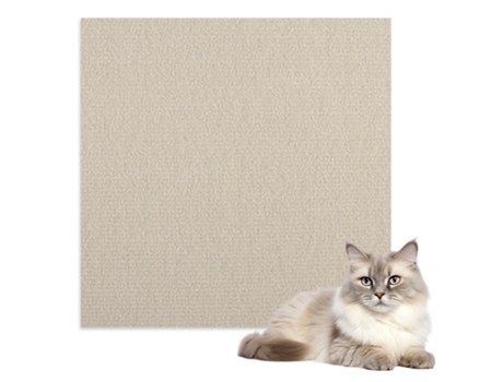 Alfombrilla rascadora para gatos, protector de muebles, color caqui S