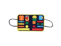 Brinquedo Educativo Tabuleiro De Fivela Montessori Para Aprender A Amarrar Sapatos E Vestir-se