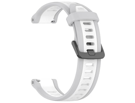 Pulseira de silicone de 22 mm para Samsung Galaxy Watch 3 45 mm/Huawei Watch GT4 46 mm Blanco
