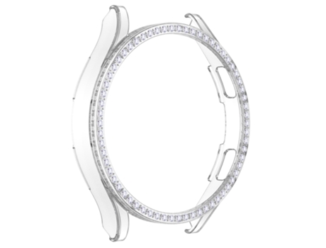 Caja de reloj Samsung Galaxy Watch4 de 40 mm con pieza hueca de diamantes de una hilera (transparente)