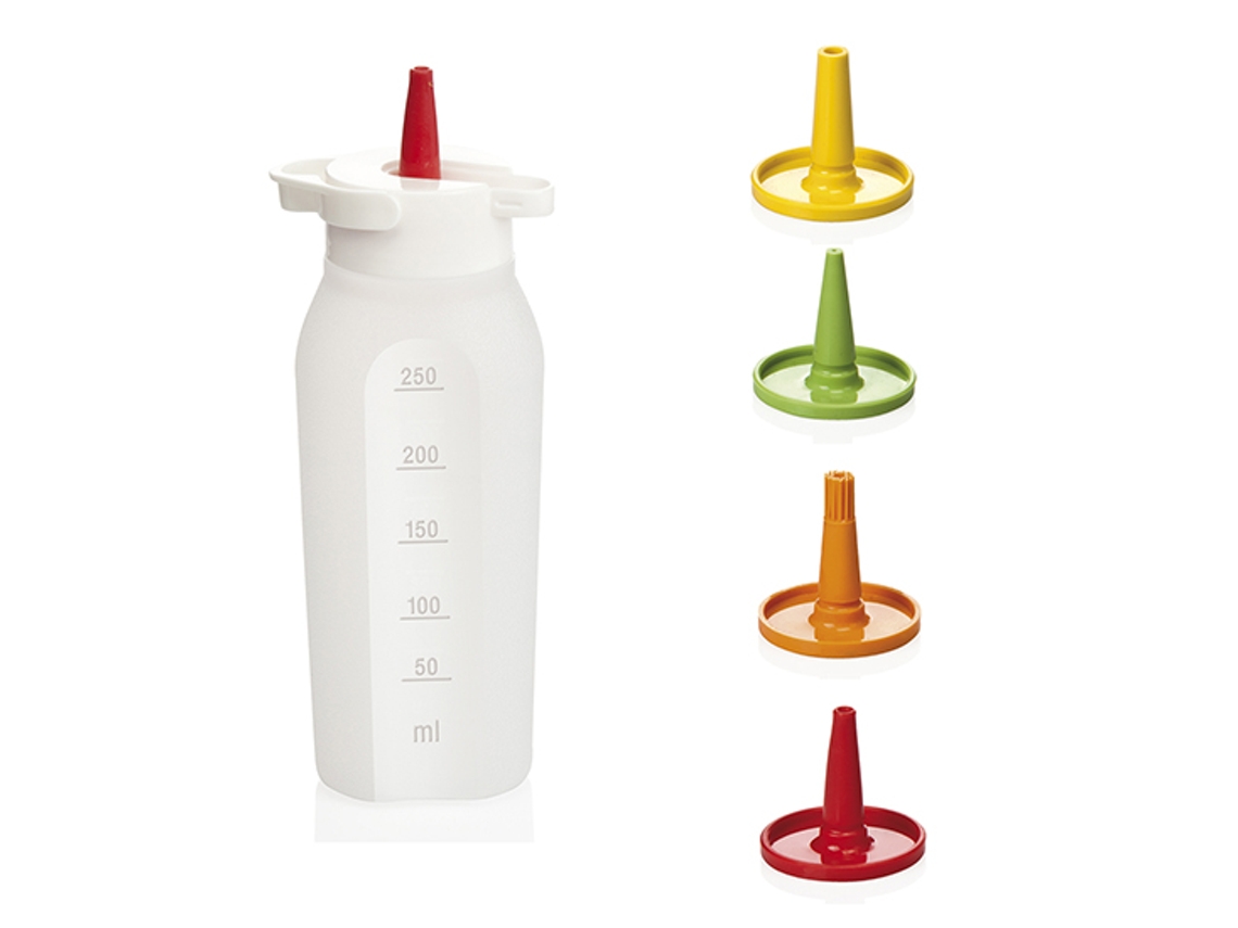 Frasco p/ salsas TESCOMA Presto 250 ml 4 Boquillas
