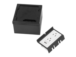 2026-as-caja De Salida De Piso Empotrada Impermeable Acero Inoxidable Kit De Socket Plano Con 3 Huecos Y 1 Puerto Usb