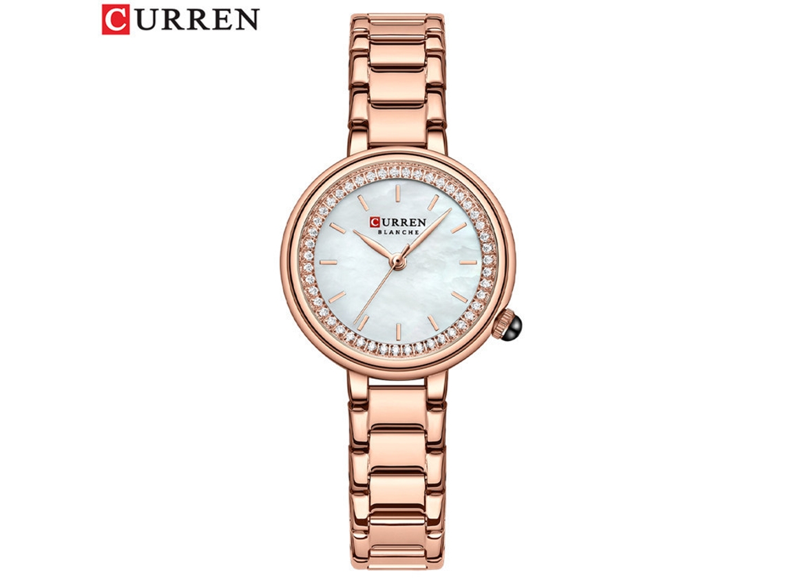 Reloj de moda para mujer con brazalete de acero con incrustaciones de diamantes MDUG