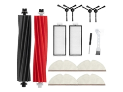 Juego de 4 rodillos de cepillo de goma multisuperficie para robots aspiradores de la serie I&E: I7, I7+, i8, I8+/plus, E5, E6, E7