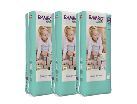 Fralda BAMBO Nature (T5 - 12 a 18 kg - Pack 3x44 un)