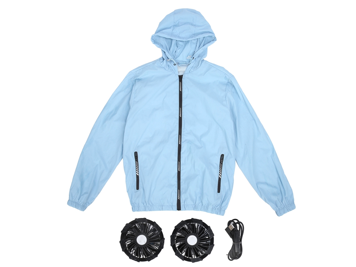 Chaqueta Con Ventiladores De Refrigeración, 3 Niveles Ajustables, Ropa Acondicionada De Aire Para Hombres Y Mujeres, Talla Xl