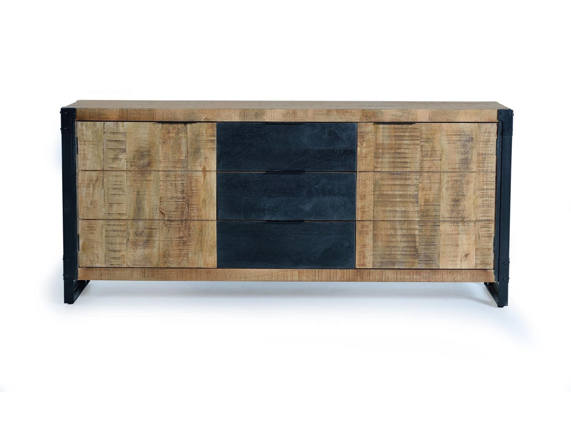 Aparador estilo industrial Marrón.GINER Y COLOMER 80x45x180