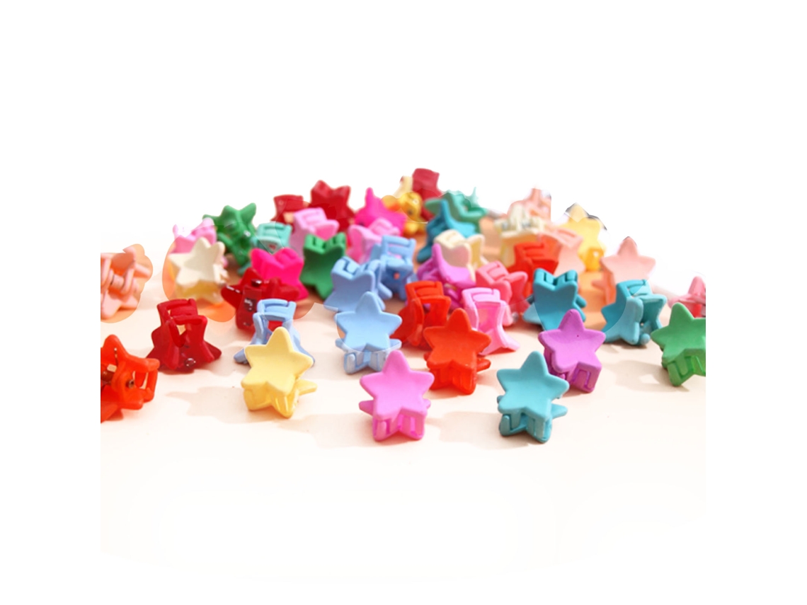 2026-50 Pinzas De Cabelo Mini Garra Estrela Pequena Leve Forte Aperto Colorida Para Meninas Mulheres
