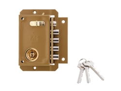 Cerradura fac s 90 pintada derecha   bombin 70
