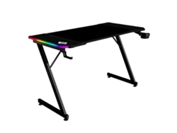 Escritorio para juegos Mars Gaming Ergo RGB negro 120 x 60 cm