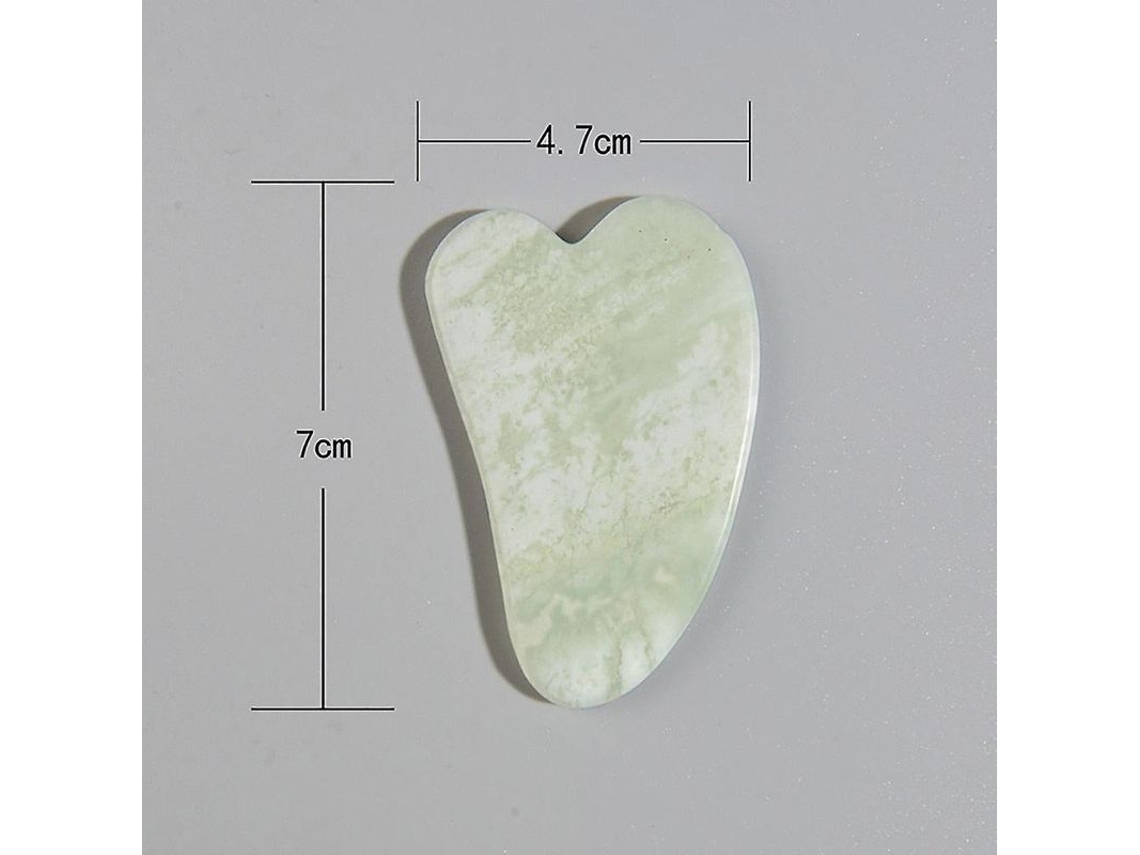 Rodillo De Jade Y Raspador Gua Sha Para Masaje Facial, De Cuello Y Corporal: Herramienta Para El Cuidado De La Piel Que Ayuda A Adelgazar Y Rejuvenecer El Rostro.