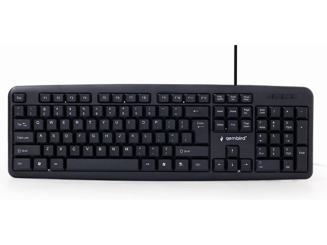Teclado GEMBIRD KB-U-103-RU (Layout US - Teclado Numérico)