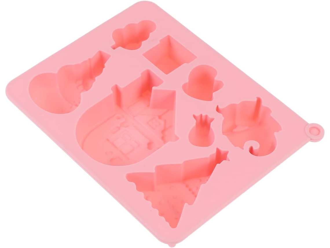 Molde de silicona para mousse navideña, ideal para hornear pasteles. Seguro, higiénico y fácil de usar. Gokoco