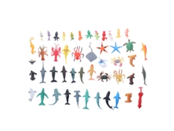 Dan26-50 Piezas Figuras De Animales Marinos Simulados Juguetes Educativos De Vida Marina Oceánica