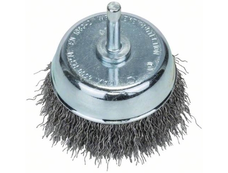 Cepillo de Disco BOSCH Tipo Tacho para Taladros - Alambre Ondulado - 70 mm
