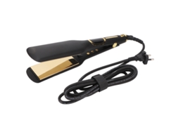 Prancha de cabelo grande preta 2026 com termostato inteligente, placa plana ergonômica para salão de beleza e barbearia, 100-240V