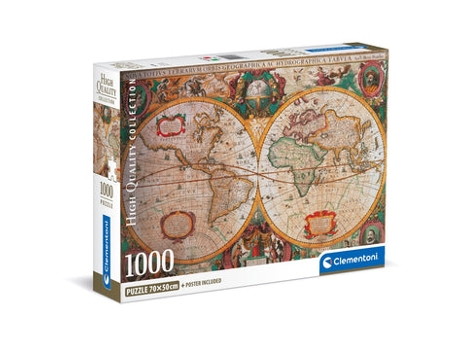 Puzzle rompecabezas CLEMENTONI Mapas (10 anos - 1000 unidades)
