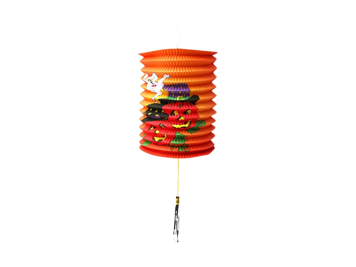 Farol cilíndrico de calabaza para fiestas de Halloween, bares, KTV y negocios.