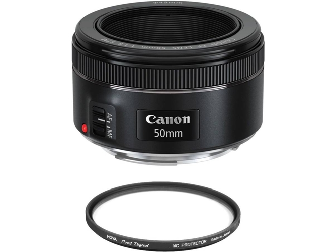 Objetivo CANON EF 50mm F1.8 STM + Hoya 49mm PRO 1D Protector