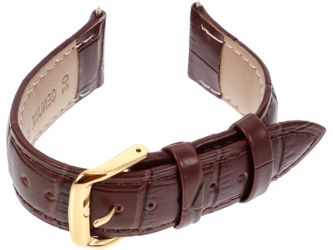 Correa Reloj Auténtica Ajustable Cierre Rápido Reemplazo Hombre Mujer Accesorio Elegante Hebilla Dorada Piel