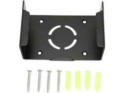 Soporte De Pared Para Tv Box De Aleación De Aluminio Negro, Apto Para Montaje En Pared.